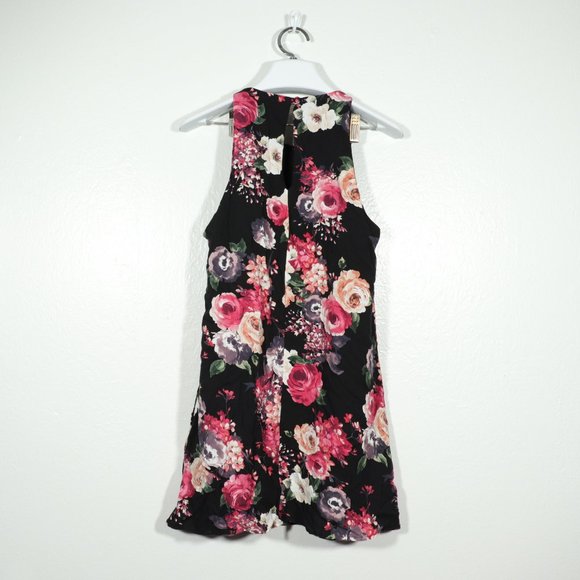 NWOT  Lulu's lovely black floral dress size XS - Picture 8 of 10